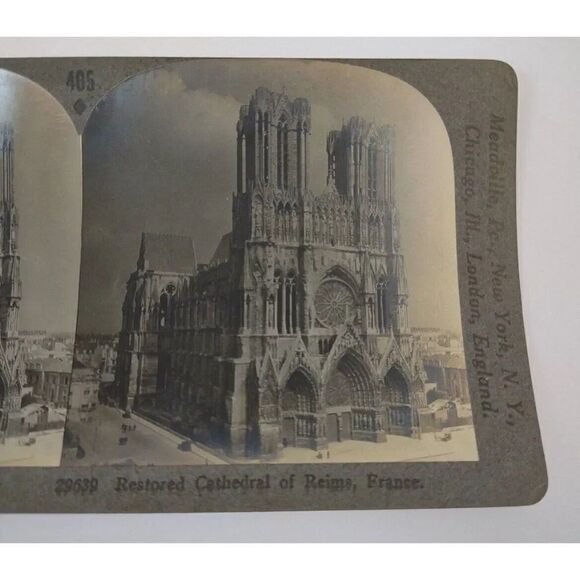 Restored Cathedral - Reims, France - KEYSTONE VIEW CO - STEREOVIEW - Picture 3 of 10